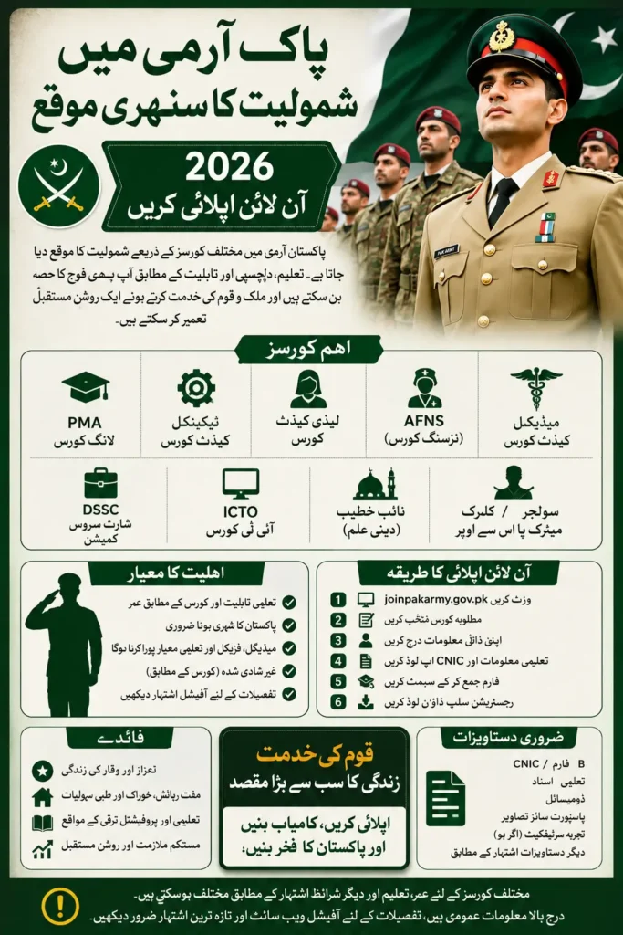 Joinpakarmy.gov.pk Jobs Online Apply For Unemployed Students Full Details 2026
