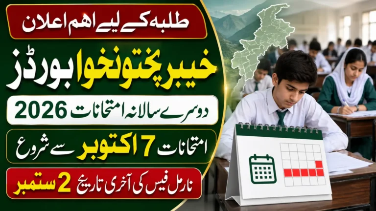 KP Boards Announce 2nd Annual Exam Dates 2026 Full Details Step By Step